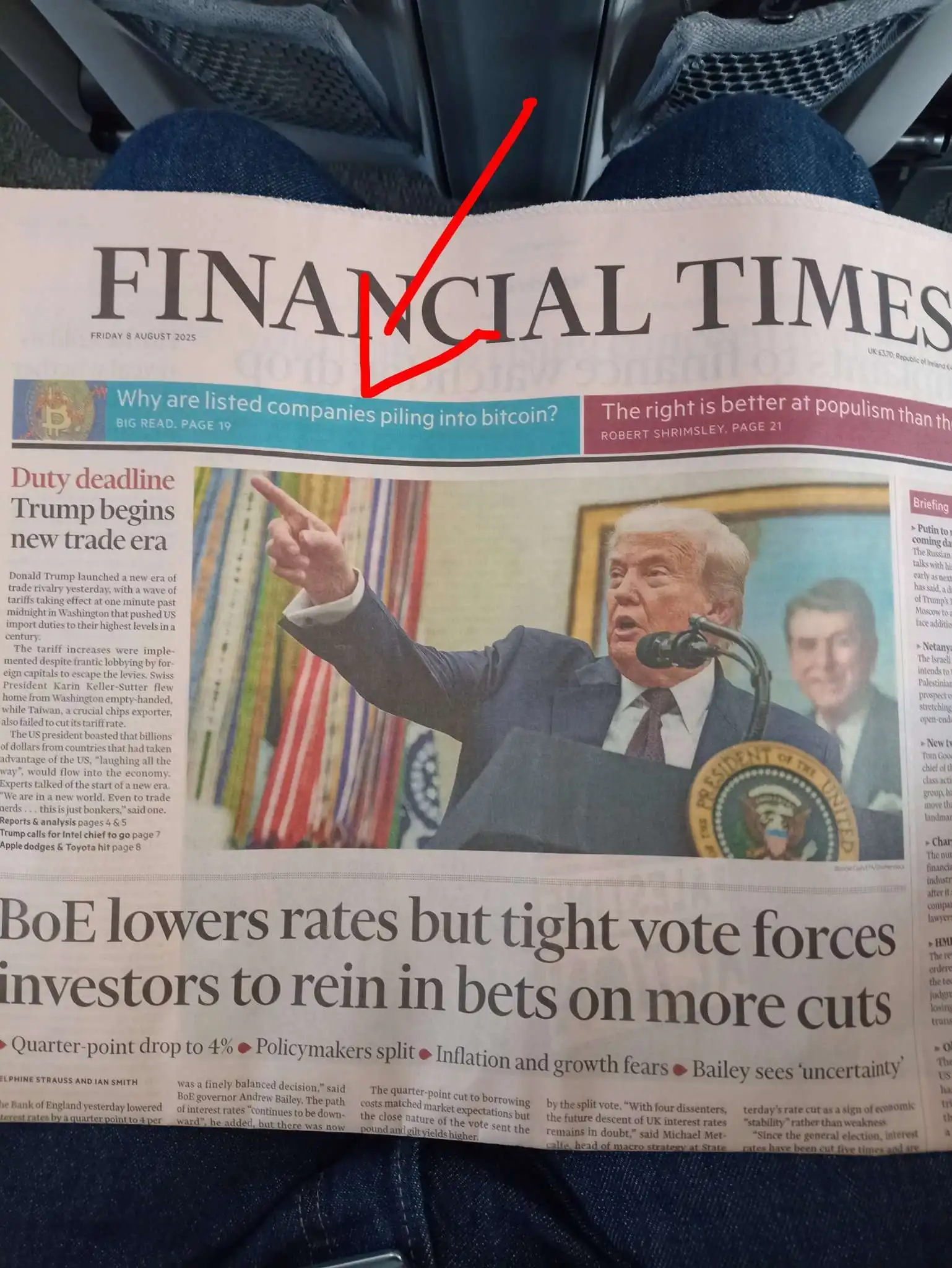  比特币登上《金融时报》头版，探讨上市公司扎堆购买原因