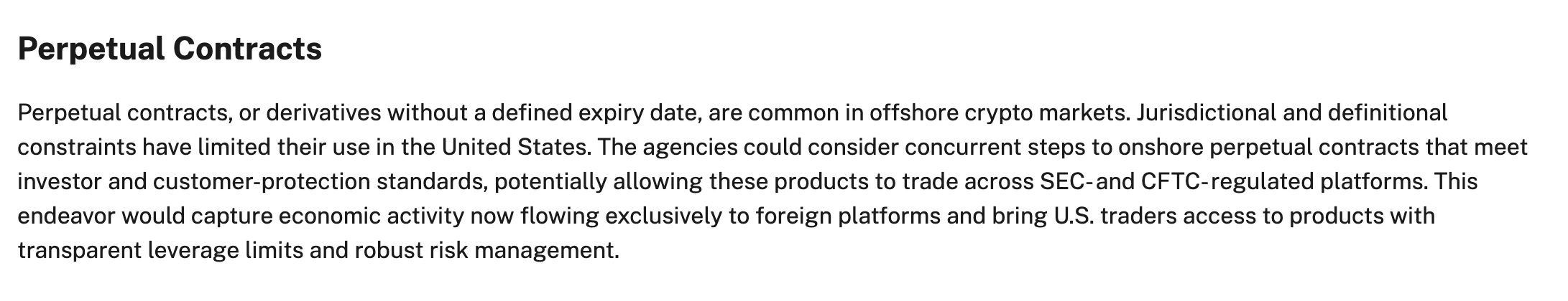  美SEC与CFTC联合声明：推动加密货币监管协作及永续合约市场创新
