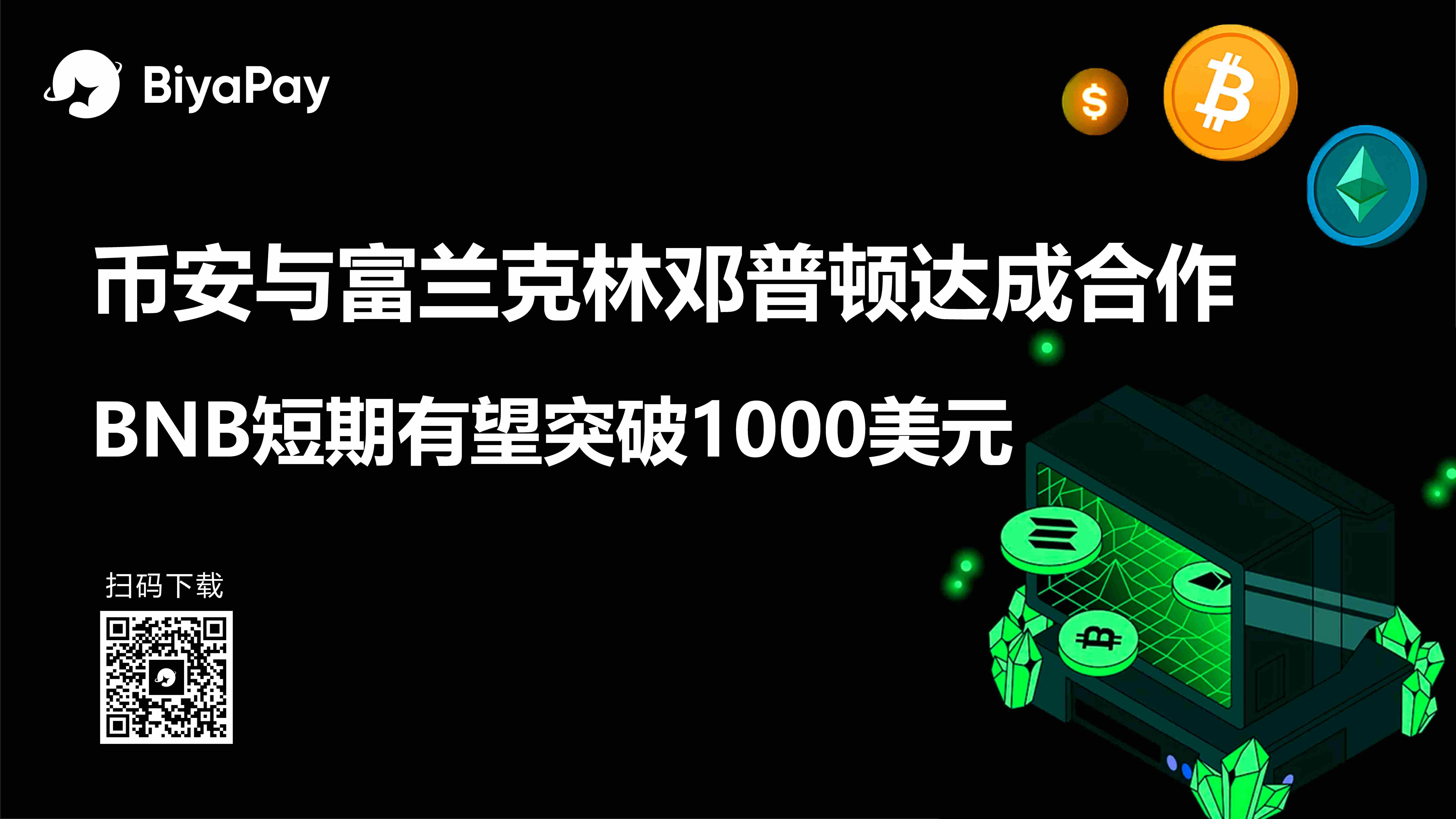  币安与富兰克林邓普顿战略合作开发区块链代币化证券产品推动BNB价格上涨